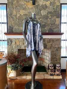 Blusa tipo túnica de manga corta con cuello en V, lavable y ecológica para mujer, estilo bohemio, corte holgado, dobladillo recto, ideal para verano - Product Image 5