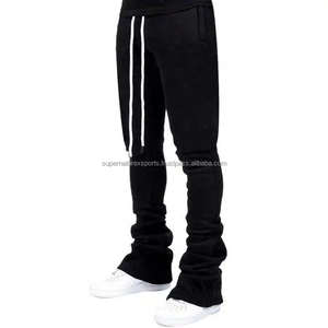 คุณภาพสูงที่กําหนดเองกางเกงผู้ชายกองเลกกิ้งกางเกงวอร์มที่กําหนดเองกางเกง/กางเกงJoggersซ้อน2024 - Product Image 3