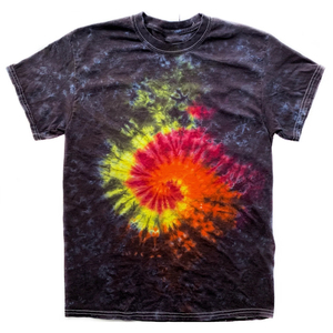 Camiseta Personalizada con Estampado Tie Dye en Espiral, 100% Algodón, Estilo Urbano Holgado, Informal, Unisex, para Verano, Venta al Por Mayor - Product Image 1