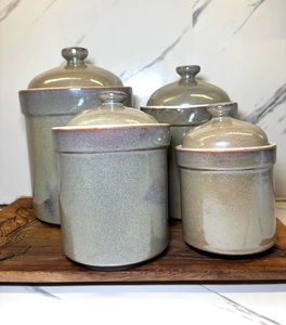 Elegant Minimalist <b>Storage</b> Canister Airtight Lid Moisture Seal Smooth Finish Durable <b>Kitchen</b> Counter Organizer Container - Product Image 5