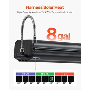 Réservoir d'eau portable de 8 gallons pour porte-bagages de toit avec panneau de protection anti-éclaboussures pour activités de plein air, couvercle de réservoir durable - Product Image 4