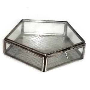 Caja de joyería de vidrio y plata personalizada, logotipo personalizado impreso - Product Image 3