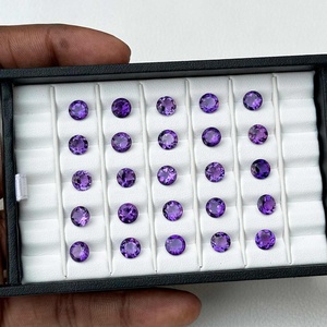 Piedra preciosa suelta facetada de amatista Africana Natural de 8mm, ajuste de joyería de cristal de alta calidad, envío rápido, certificado, el mejor distribuidor - Product Image 3