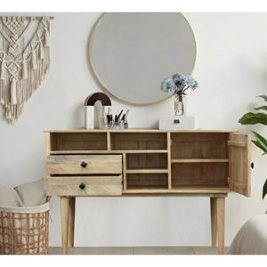 Buffet Modulaire Scandinave Original en Bois de Mangue Massif Écologique avec Tiroirs – Meuble de Rangement Simple et Naturel pour Bureau et Maison - Product Image 2