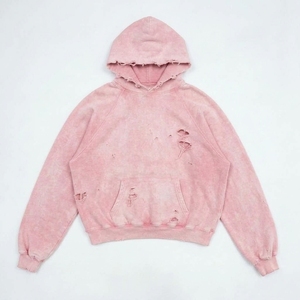 STAR SPEED Sweat à capuche court personnalisé, vente en gros, écologique, effet vieilli, 100% coton épais, coupe oversize, unisexe, style streetwear vintage - Product Image 1