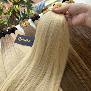 Extensiones de Cabello Humano Virgen Vietnamita a Granel, Liso, Doble Trama, Súper Doble Trama, Ondulado Natural, Todos los Colores Disponibles, Permanente - Product Image 4