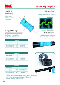 Sistema de riego por goteo redondo de la mejor calidad y suministro directo de fábrica para agricultores, agricultura y cultivos disponibles en diferentes tamaños - Product Image 6