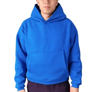 Luxurious Men's XL Oversized Double Layer Streetwear Hooded Sweatshirt Quick Dry Cotton Blank with Custom Logo Warm <b>Thick</b> Design - Product Image 3