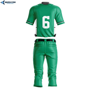 OEM Baseball Team Uniform Set Breathable Quick Dry Customizable Polyester Jersey Pants Kit - Product Image 4