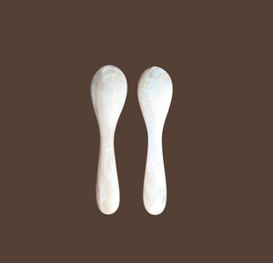 Cuchara pequeña de nácar natural para degustación de caviar, utensilio de alta cocina para hoteles, artículo de vajilla al por mayor. - Product Image 3