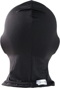 Masque Balaclava Unisexe Noir Intégral Respirant Imperméable Extérieur Spandex Polyester Couleur Unie Décontracté Couvre-tête Adulte - Product Image 3