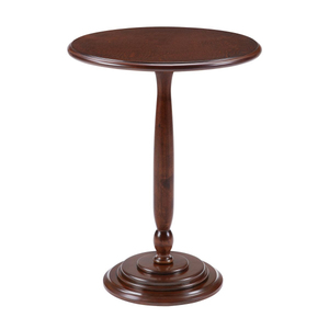 <b>Round</b> Wooden Coffee <b>Table</b> With Tapered Base Midcentury Modern Handmade Living Room Furniture Handmade <b>Side</b> <b>Table</b> - Product Image 5