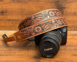 New Arrivals Personalized Custom High Quality Luxury Hand Tooled Genuine <b>Leather</b> <b>Camera</b> <b>Strap</b> Fashion Vintage <b>Camera</b> Neck <b>Straps</b> - Product Image 3