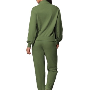 Nuevo Conjunto Deportivo de 2 Piezas para Mujer, Sudadera con Media Cremallera y Pantalones Jogger a Juego - Product Image 5