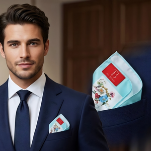 Pañuelo de bolsillo Cherry Dot para hombre, elegante |   Pañuelo con Estampado de Puntos |   Boda Formal de Negocios |   Idea de Regalo de Accesorios para Traje de Fiesta - Product Image 2