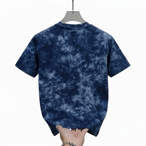 T-shirt d'été rayé tendance style vintage pour homme, décontracté, manches courtes, polyester premium, coupe régulière, 220 grammes, brodé - Product Image 2