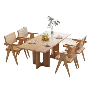 Meubles de salle à manger pour restaurant Ensemble de table à manger en bois massif Ensemble de restaurant de haute qualité Prix de gros - Product Image 1