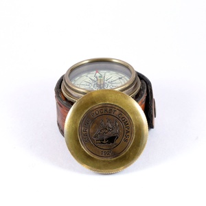 Haute qualité Mini boussole de poche multifonctionnel nautique en laiton Sculpture magnétique chine moderne métal artisanat Offre Spéciale tout - Product Image 4