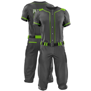Uniforme de Béisbol Transpirable en Oferta, para Hombres Adultos, Manga Corta, Impresión Personalizada, Conjuntos Personalizables, 100% Poliéster, Tallas Grandes, ODM - Product Image 1