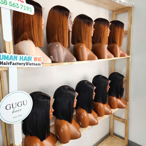 ชุดวิกผมบ๊อบ 5 ชิ้น ขนาด 10 นิ้ว ผมตรงธรรมชาติเวียดนามแท้ 5x5 HD Closure วิกแบบไม่ต้องใช้กาวสำหรับผู้หญิง - Product Image 2