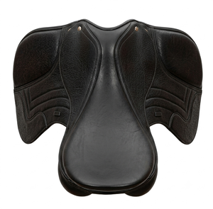 Selle anglaise en cuir noir de qualité supérieure avec arceau en plastique pour l'équitation, l'entraînement et les équipements sportifs équestres - Product Image 5