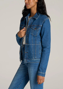 Nueva moda precio barato mujeres chaquetas de mezclilla venta directa de fábrica mejor precio mujeres chaquetas de mezclilla para la venta - Product Image 5