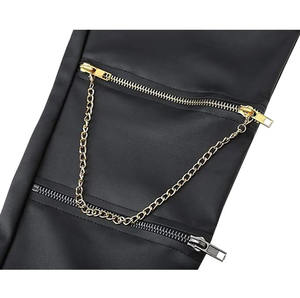 Pantalon en cuir de qualité pour homme, en cuir de vachette, coupe droite, taille mi-haute, style décontracté streetwear, imperméable, respirant, fabriqué en usine, tailles personnalisées - Product Image 4