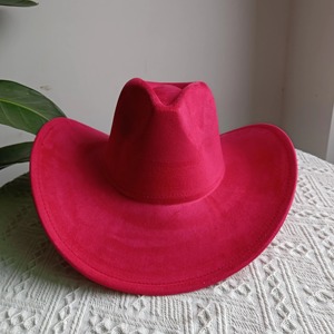 Sombrero de Vaquero de Gamuza Personalizado, Nuevo Sombrero para Hombre y Mujer, Estilo Casual para Fiesta, Sombrero de Vaquero de Ala Ancha - Product Image 1