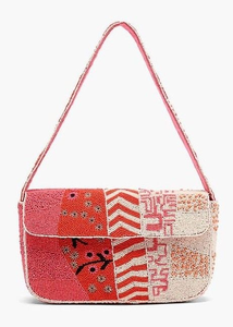Bolsos de Almacenamiento Multiusos Hechos a Mano por Mujeres Banjara, Diseño de Sobre con Cuentas y Pedrería, Bordado Boho, Diseño de Lujo - Product Image 6