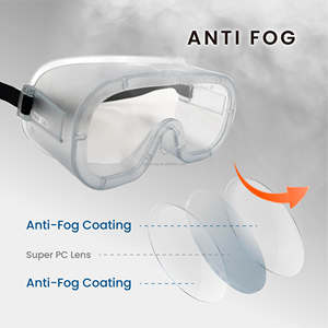 CE certified fully sealed frame lightweight protective goggles for laboratory operations - Product Image 3