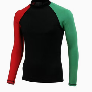 Camiseta Deportiva de Manga Larga para Hombre, Blanca y Negra, de Compresión, Secado Rápido, para Artes Marciales y Entrenamiento Físico - Product Image 1