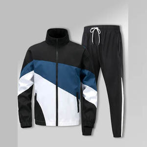 Men's High Quality Activewear Tracksuit Set Soft Comfortable Training <b>Jacket</b> with Flexible Athletic Pants for <b>Workout</b> Sports - Product Image 1