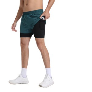 Pantalones Cortos Deportivos de Secado Rápido, Transpirables, Tres Cuartos, para Correr Maratones, con Bolsillos para Teléfono Móvil - Product Image 5