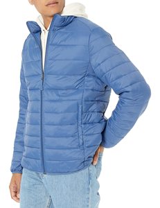 Veste matelassée légère pour homme, vente en gros, veste matelassée brillante en nylon pour femme, fabricant de logos personnalisés - Product Image 5