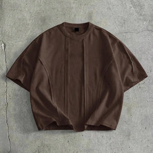 เสื้อยืดแขนสั้นทรงปกติสำหรับผู้ชาย ผ้าฝ้าย 100% เป็นมิตรกับสิ่งแวดล้อม ระบายอากาศได้ดี แห้งเร็ว ผ้า 300 กรัม สไตล์ลำลอง - Product Image 4