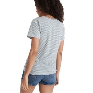 Fabriqué en usine confortable coupe nouveau élégant respirant femmes t-shirt à vendre qualité supérieure couleur unie femmes t-shirt - Product Image 2