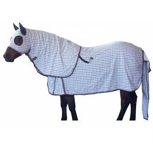 Couverture d'hiver pour cheval légère, durable, imperméable et respirante en tissu Oxford 600D, col haut, grande rabat de queue, 4 sangles de fixation - Product Image 6