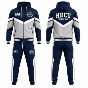 ชุดวอร์ม HBCU แบบสั่งทำพิเศษ พร้อมคุณภาพการเย็บระดับพรีเมียมและผ้าที่ทนทานสำหรับการใช้งานในชีวิตประจำวัน ชุดวอร์ม HBCU คุณภาพสูงแบบ OEM - Product Image 1