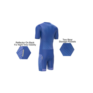 Combinaison de cyclisme et de triathlon personnalisée OEM, respirante, anti-transpiration, coupe-vent, sublimation, grande taille, écologique, recyclable, légère - Product Image 6