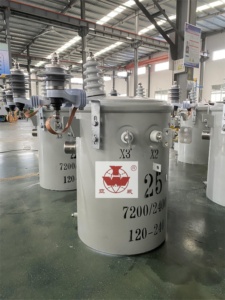 Cao Perfomance 13.2kv 240V/480V 10KVA dầu đắm mình phân phối biến áp một pha cực gắn biến áp - Product Image 3