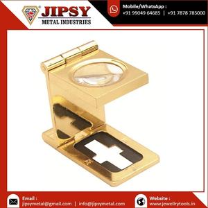 Mini Loupe Pliante 10x Mains Libres avec Échelle pour Test de Lin, Comptage de Fils Textiles et Bijoux - Product Image 5