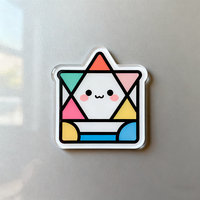 Autocollants acryliques personnalisés de réfrigérateur de dessin animé Aimant de réfrigérateur Aimant de réfrigérateur de souvenir de logo personnalisé