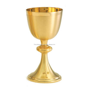 Copa de vino de iglesia de estilo europeo a precio de venta caliente diseño Vintage fiesta beber copa de vino copa de latón para venta de Navidad - Product Image 6