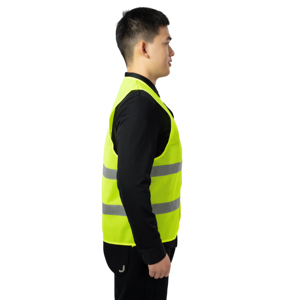 Gilet de sécurité réfléchissant personnalisable multi-poches à haute visibilité, vêtement de travail haute visibilité pour la conduite et l'entretien, avec maille respirante - Product Image 3