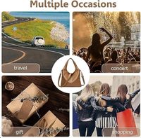 ZOLO LEATHERS Tas Selempang Wanita Kulit Asli Cokelat Trendy dengan Penutup Ritsleting Fitur Anti-Pencurian Desain Multi-Fungsi