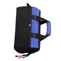 Sac à outils à large ouverture de 19 pouces, robuste, poches en nylon et polyester, léger, personnalisable, unisexe, utilisation en extérieur, NAHEED