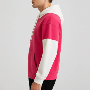 เสื้อฮู้ดดี้โอเวอร์ไซส์สำหรับผู้ชาย ใส่ได้ในฤดูหนาว เหมาะสำหรับใส่เที่ยวข้างนอก สไตล์สตรีทแฟชั่น พร้อมปลายแขนเสื้อแบบริบ - Product Image 3