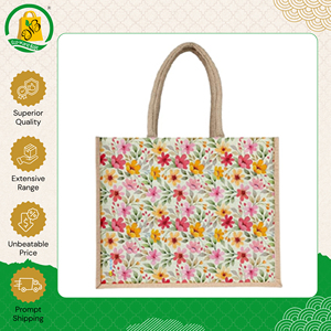 กระเป๋าช้อปปิ้งผ้าปอกระเจา 100% ดีไซน์โดดเด่นเป็นเอกลักษณ์  รีไซเคิลได้ เป็นมิตรต่อสิ่งแวดล้อม จำหน่ายส่งจากผู้ส่งออกชาวอินเดีย - Product Image 2