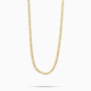 สร้อยคอทองคำ 14K ลายฟิกาโร่ สร้อยคอแบบอิตาเลียนคลาสสิกสำหรับผู้ชายและผู้หญิง เครื่องประดับทองคำคุณภาพสูง - Product Image 3