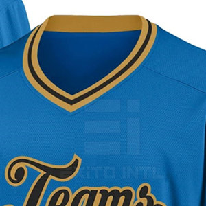 Maillots de hockey sur glace personnalisés en gros pour équipes, imprimés par transfert thermique, anti-humidité, 100 % polyester, manches longues, taille adulte, OEM - Product Image 2
